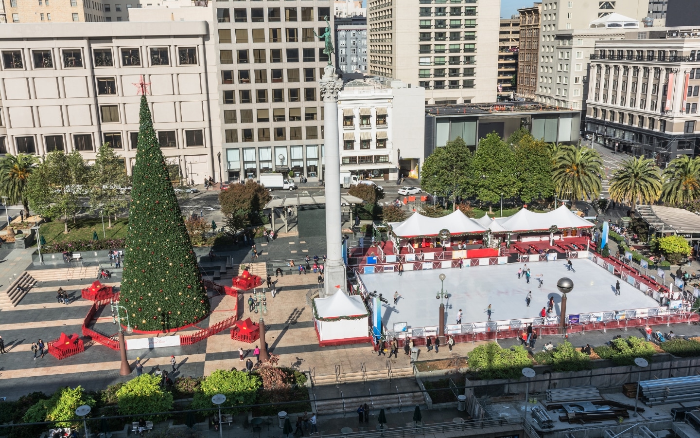 Holiday Ice Rink In Union Square